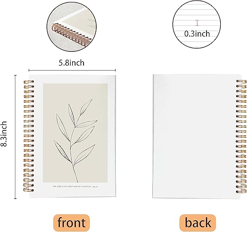 Miniatura 85 de VNWEK Escritura bíblica Mateo 5:3-16 Blessed are the Poor in Spirit Dios huellas dactilares cuaderno espiral diario de 5.5 x 8.3 pulgadas, cuaderno