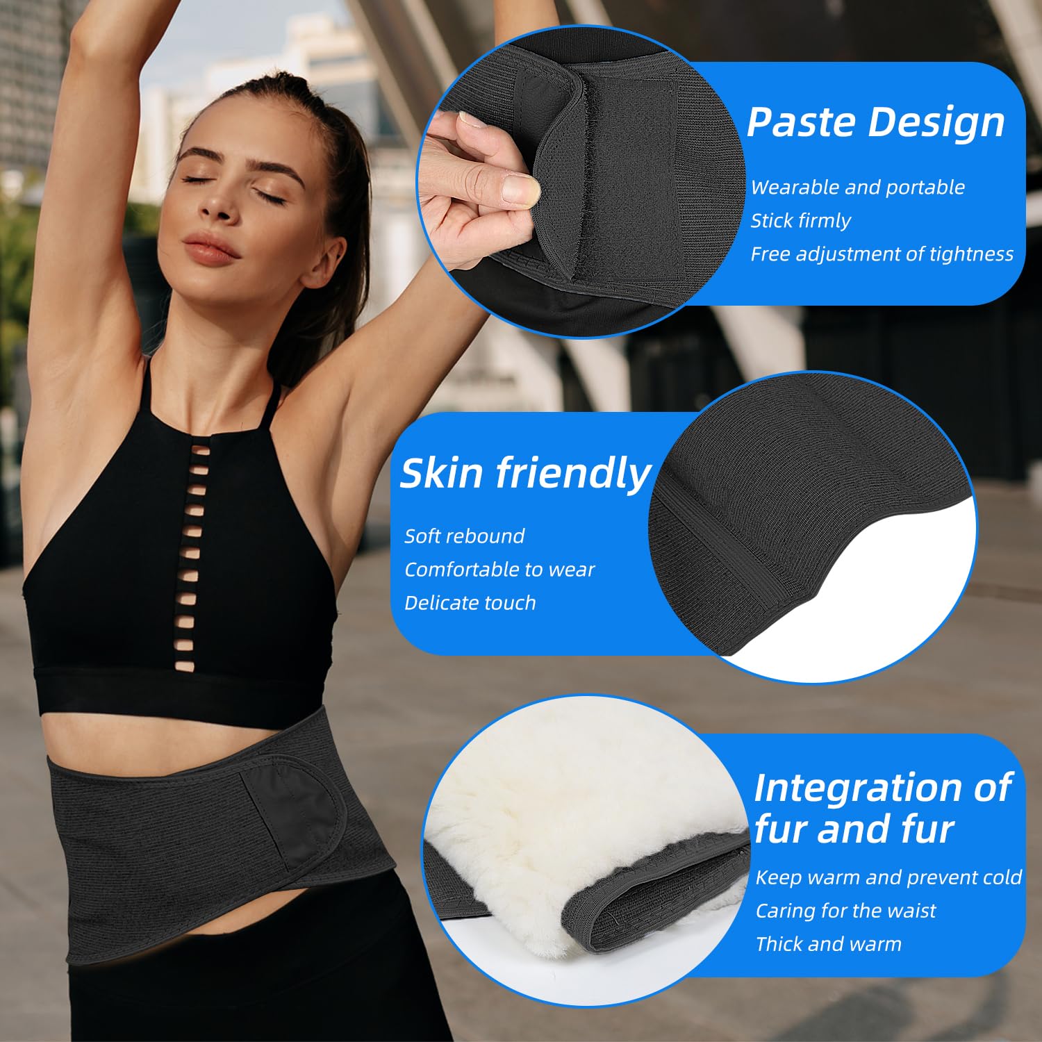 Correttore Per La Schiena Inverno Addensare Scaldavita Termico In - Foto 4