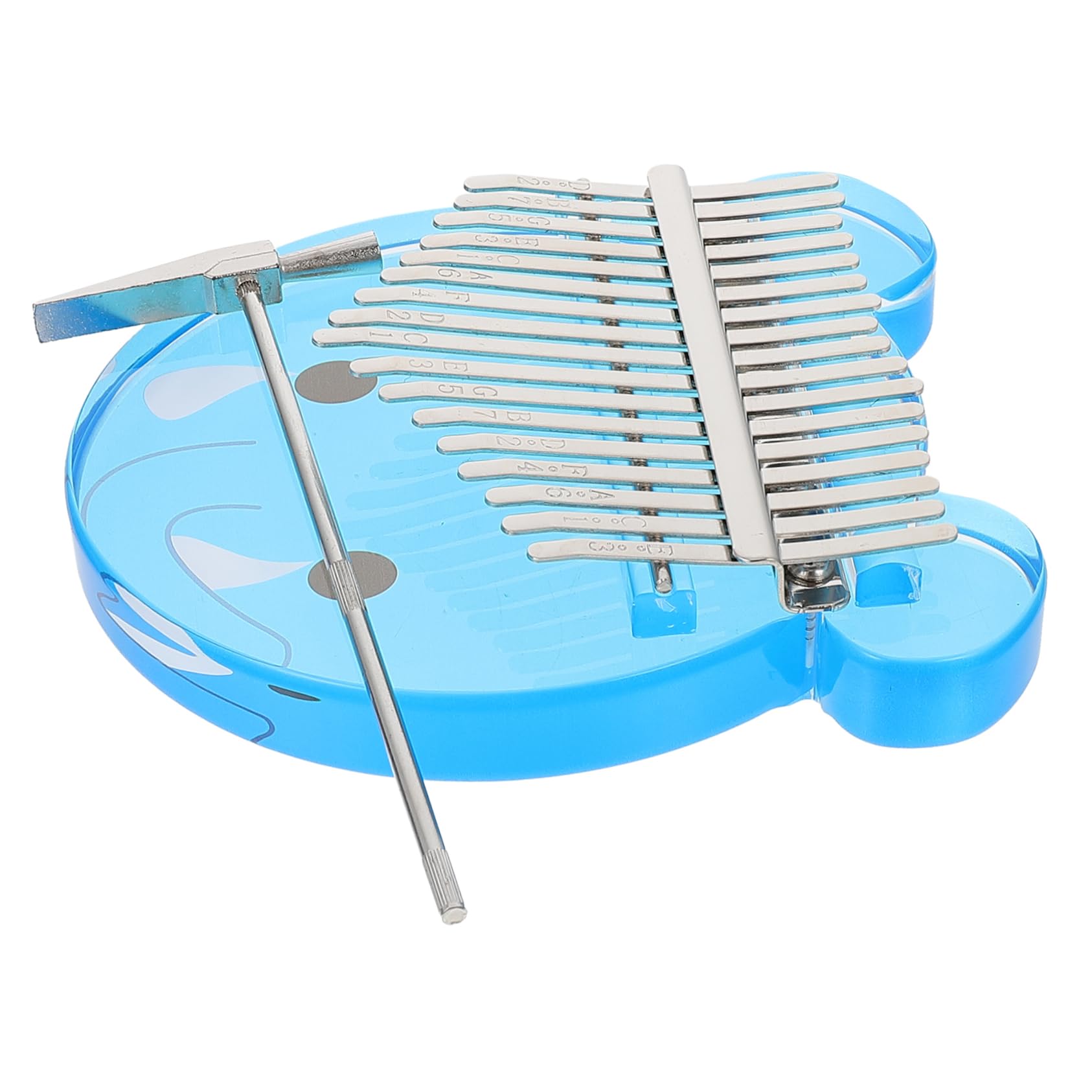 Yardwe 1 Set Keys Thumb Piano for Portable Kalimba Musical Instrument with Pure Tones Ergonomic Design present for Beginners and Music Lovers for Travel and Play