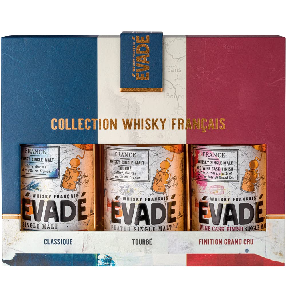 Evadé Coffret Trilogie Whisky 3x20cl 40°/43°/43°