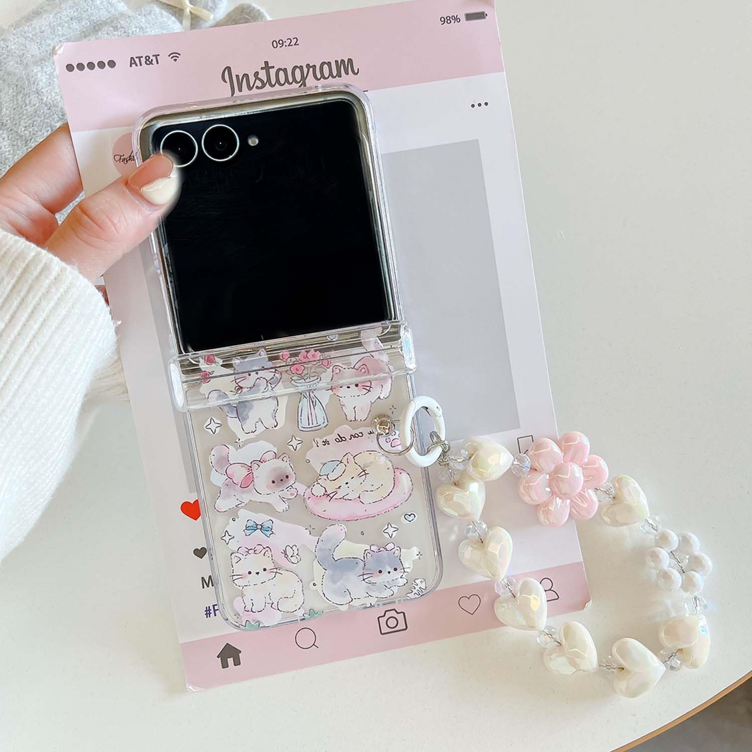 Amazon.co.jp: GCVXRUD Samsung Galaxy Z Flip 7用かわいいケース、猫