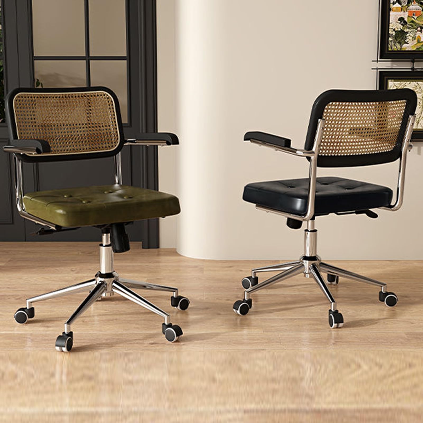 Krzesło Biurowe Do Komputera, Ergonomiczne Krzesło Do Gier Komputerowych, Z Kółkami Obrotowymi 360°, Dla Dorosłych I Nastolatków(Color2)