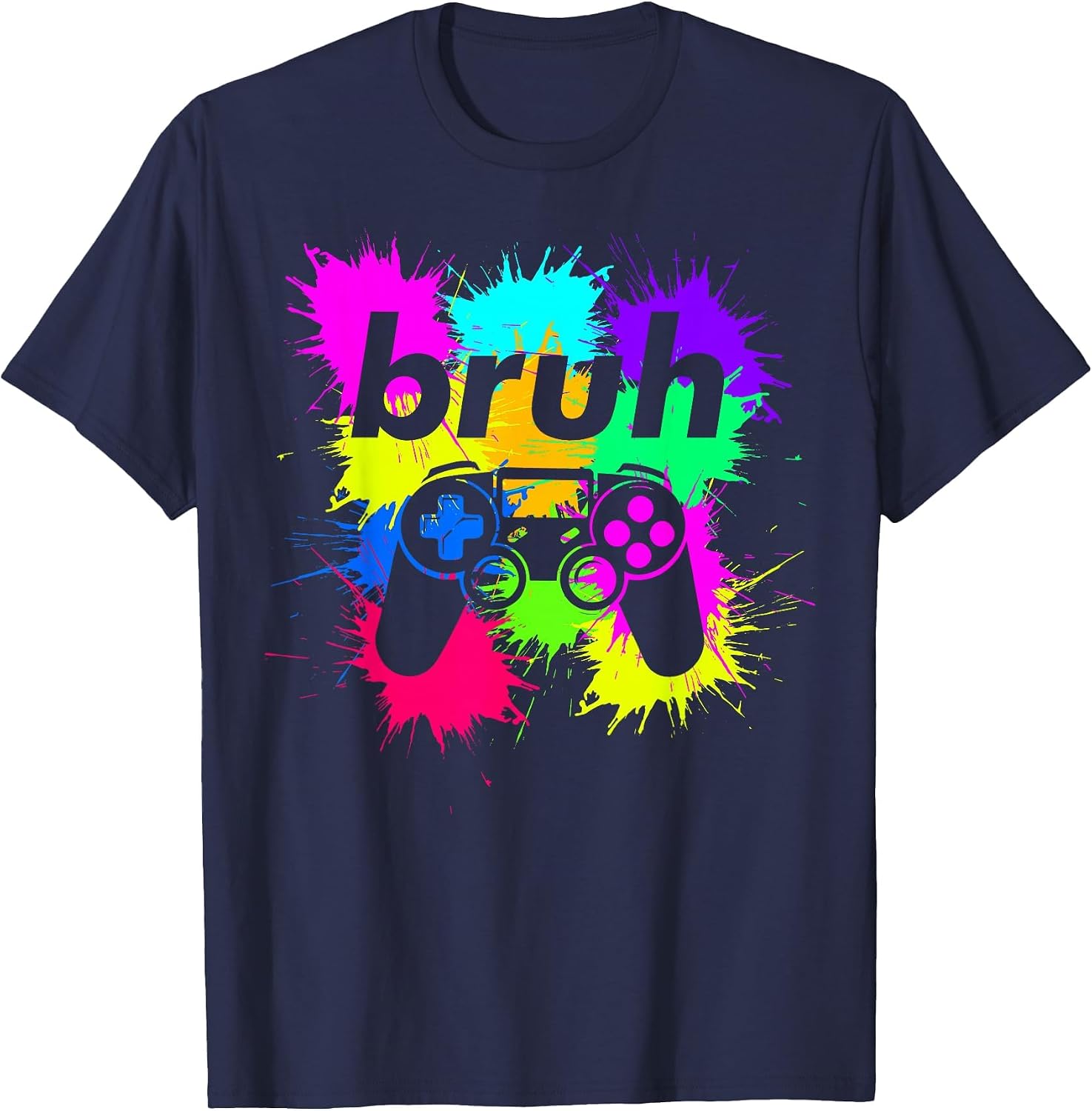 Bruh Meme Video Game Controller Cool Gamer Boy Teen Boys Men T-Shirt image 4