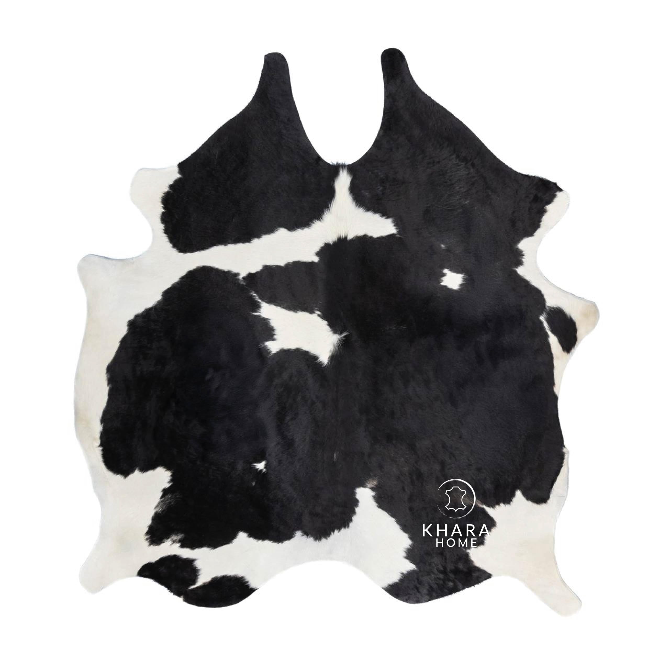 Khara Home Premium 100% Genuine Cowhide Rug Large 5x7 Ft Leather Area Rug for Living Room, Cozy, Unique, and Durable, Western Home Decor – from