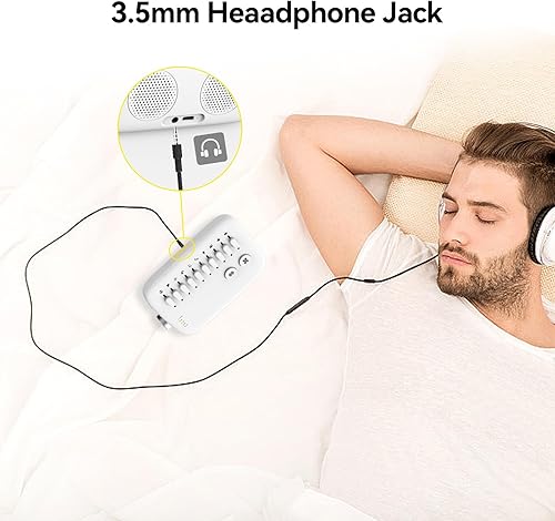 Miniatura 4 de Máquina de sonido de ruido blanco con 30 sonidos relajantes, botón deslizante y modos de escena de bricolaje, máquina de dormir