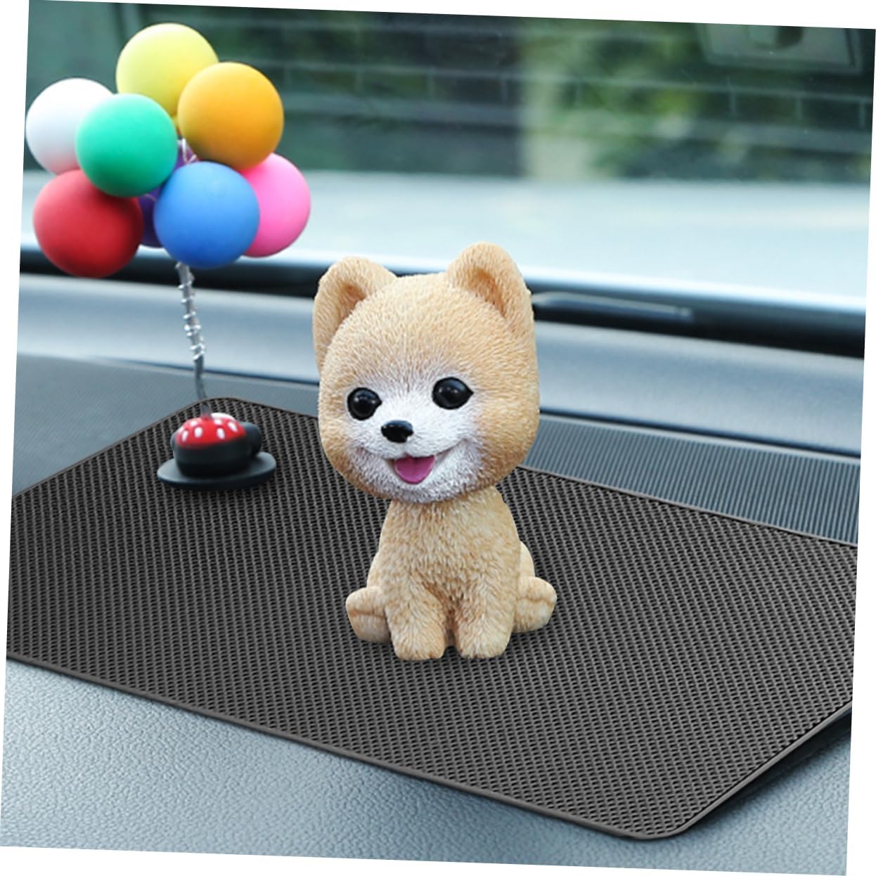 Cabilock 2PCS Non Slip Dashboard Mats for Mobile Phones Multi Purpose Auto Dashboard Pad Temperature Resistant Washable Reusable Cushion for Car Use Black