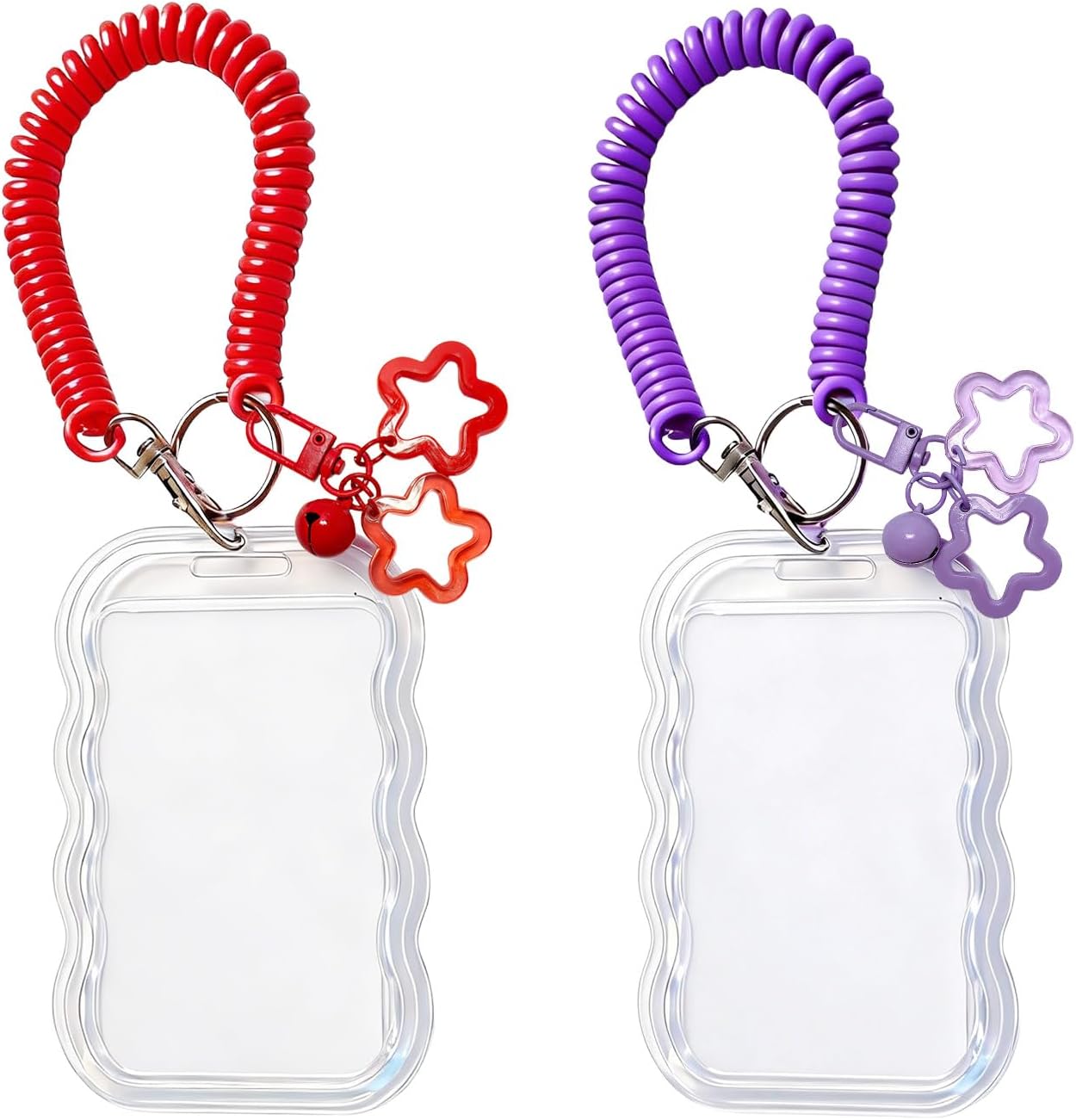 2 Pack Cute Photocard Holder Keychain Kpop Photo Card Holder,