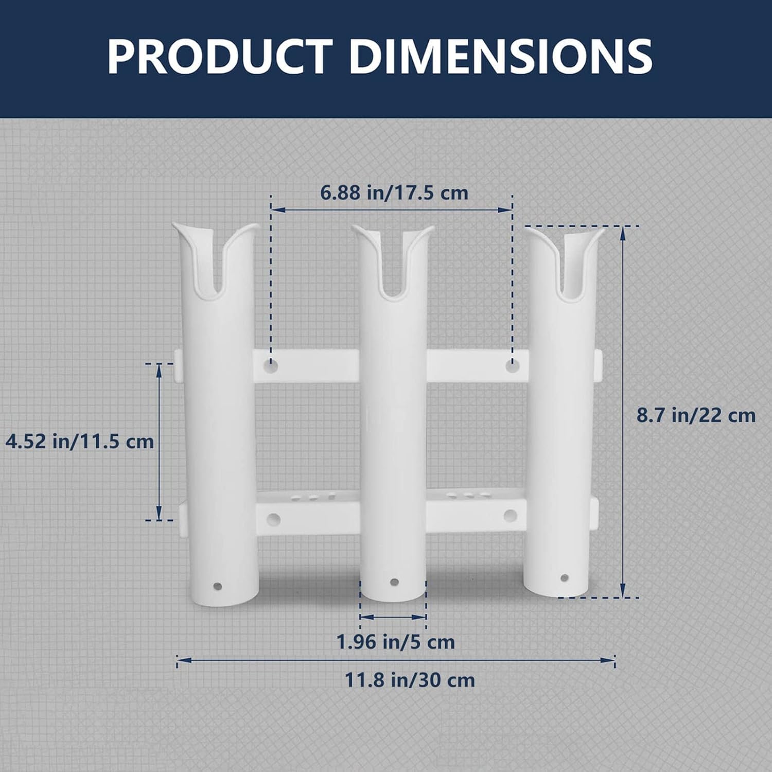 Buy Wall Mounted Fishing Rod Holders,3Pipe Links Fishing Rod Holder