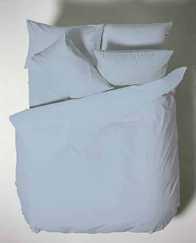Bianca Plain Dyed Blue Parure de Couette 240x220+65x65(2)