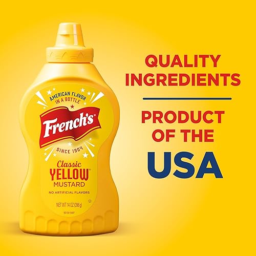 Miniatura 36 de French's Mostaza amarilla clásica, 14 onzas (paquete de 16)