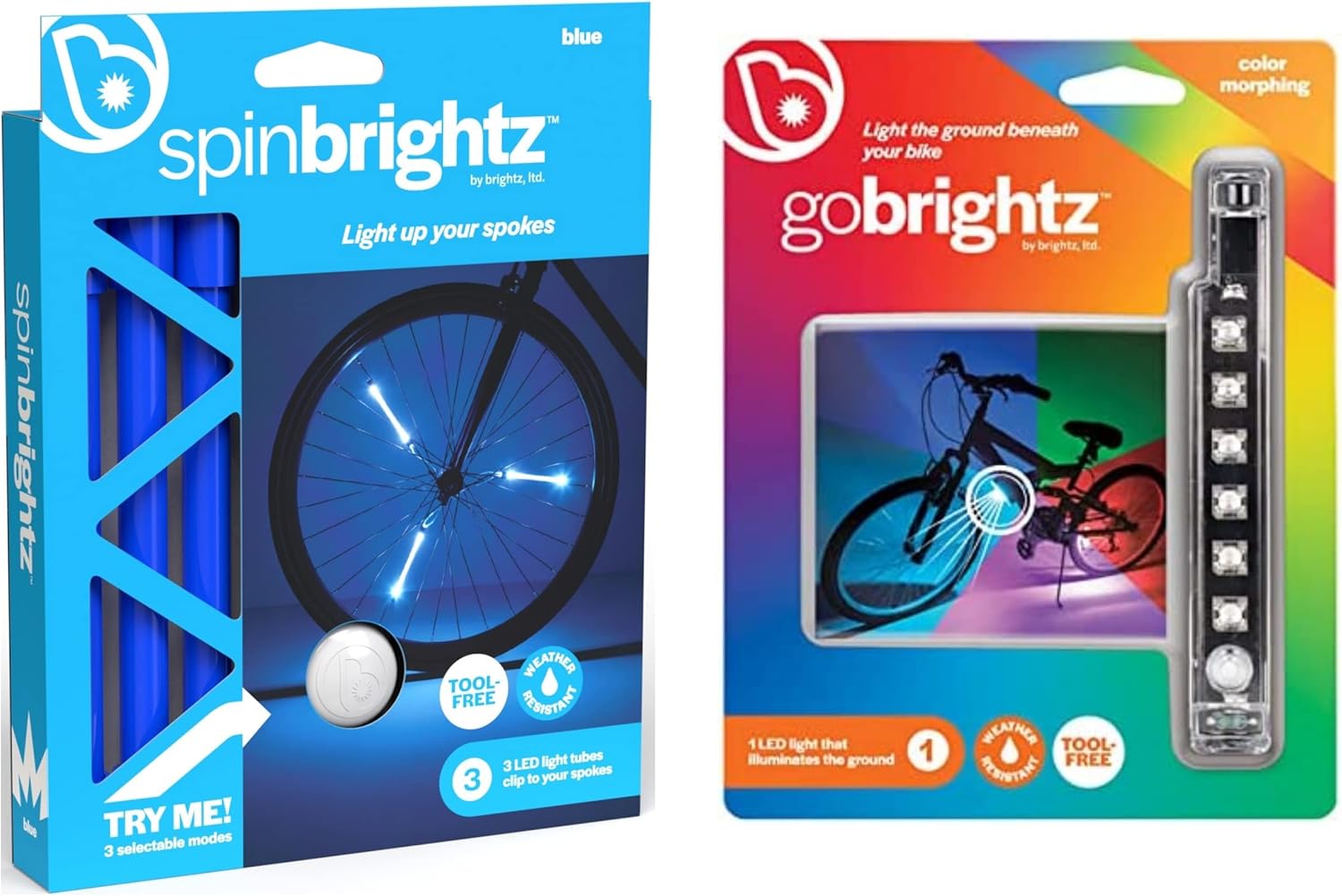 Brightz LED Bike Spoke Wheel Light Tubes & LED Bike Frame