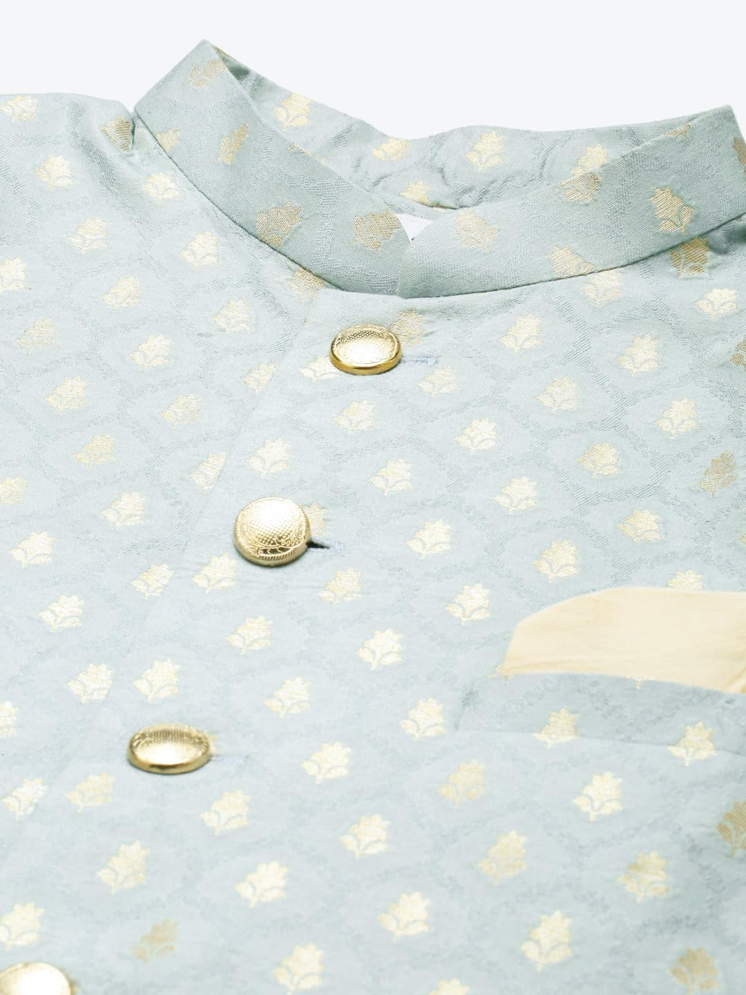 KISAH Men's Sherwani Set - Traditional Indian Ethnic Wear for Men - Ideal for Weddings, Festivals & Celebrations - Image 3