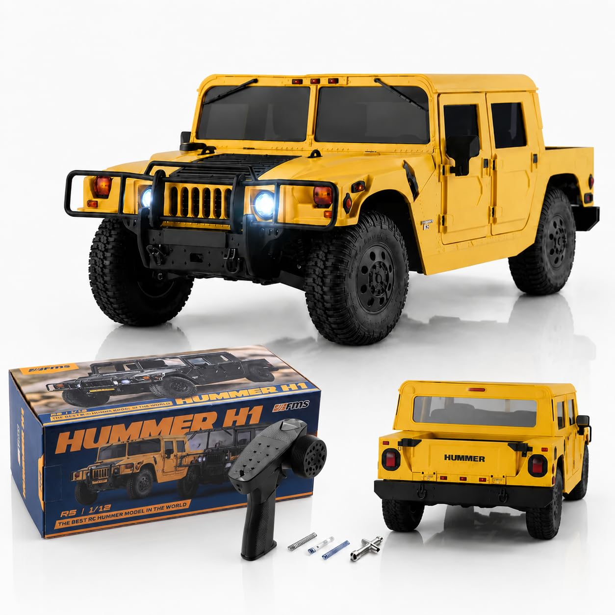 Amazon.com: BEEZRC FMS 1/12 RC Crawler HMMWV H1 Alpha Officially