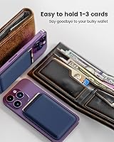 Vista 12 de Soporte magnético para tarjeta magnética para Apple Magsafe iPhone 14 Pro Max/14 Plus/14 Pro/14, 13 Max/13 Pro/13, 12 Max/12 Pro/12, accesorio