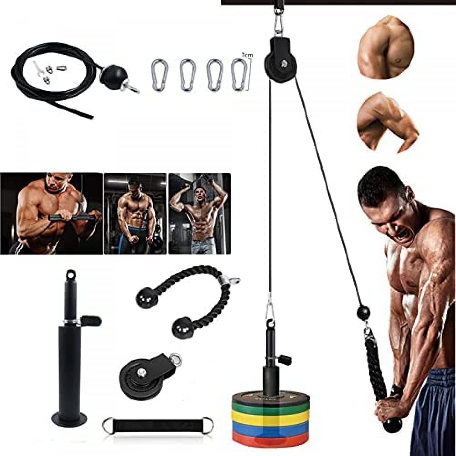 Buy LAT And Lift Pulley DIY Fitness System,Adjustable Weight Fitness