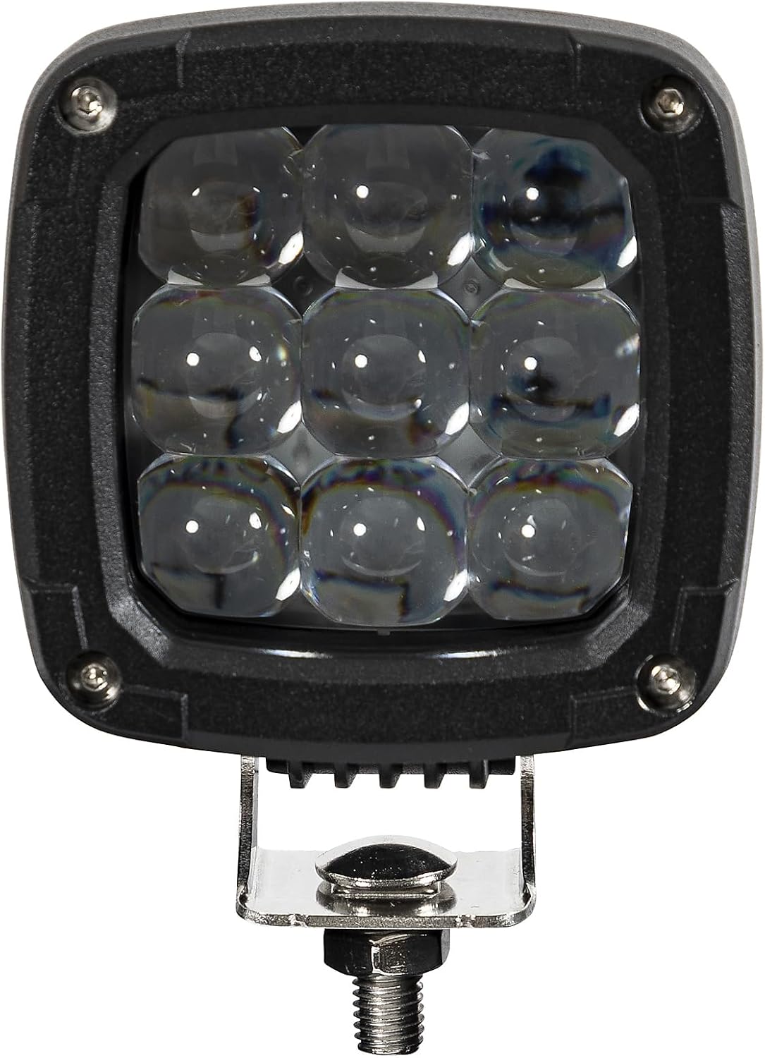 Buyers Products 1492133 Blue LED Pedestrian Warning Light for Forklifts, 9-LED 400 Lumen Safety Spot Light, IP69K Rated, Aluminum Housing, Polycarbonate Lens, Durable Forklift Light