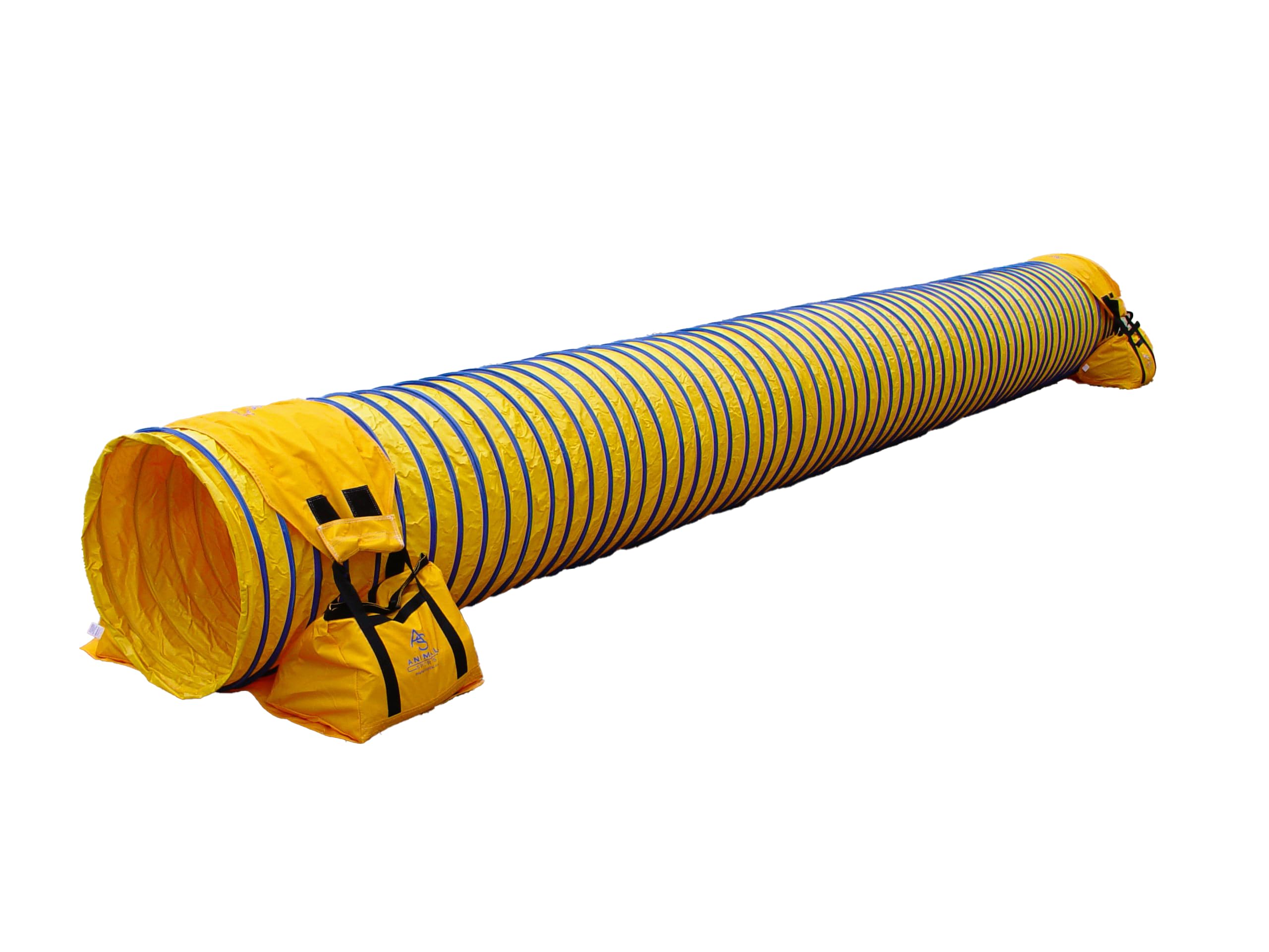 SHD - Super Heavy Duty Agility Tunnel with 2 Free Tiedown Systems, Competition & Training, for Dog Trainers and Business Users as Well (Yellow, 15')