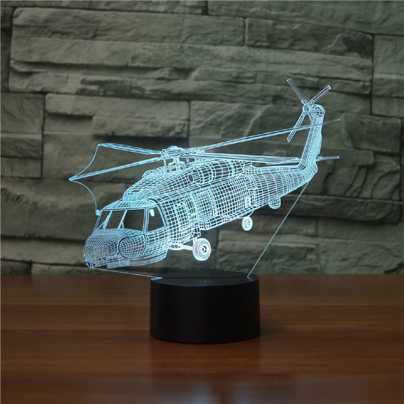 Amazon.co.jp: SUPERHONGJIHAO ナイトライト 子供用 3D ヘリコプター