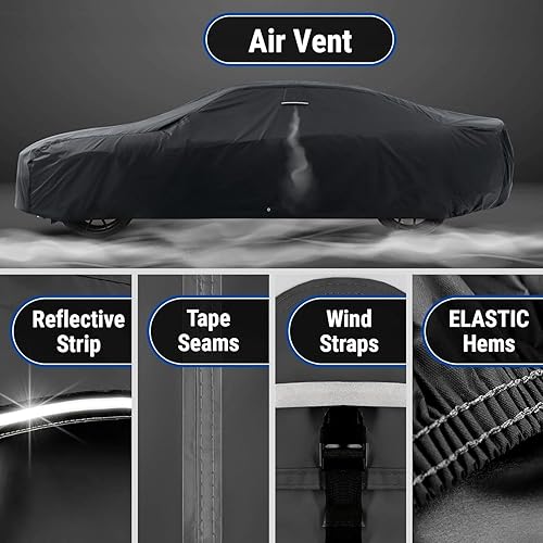 Miniatura 53 de iCarCover Compatible con: Bentley Continental GT, GTC, 2003-2019, funda completa para automóvil, impermeable, resistente a todo tipo de clima