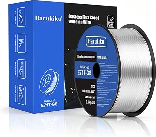 Fülldraht 0.8mm Nettogewicht 0.9KG - E71T-GS Schweißdraht für Fülldraht Schweißgerät ohne Gas, Drahtrolle D100, 1 Rollen