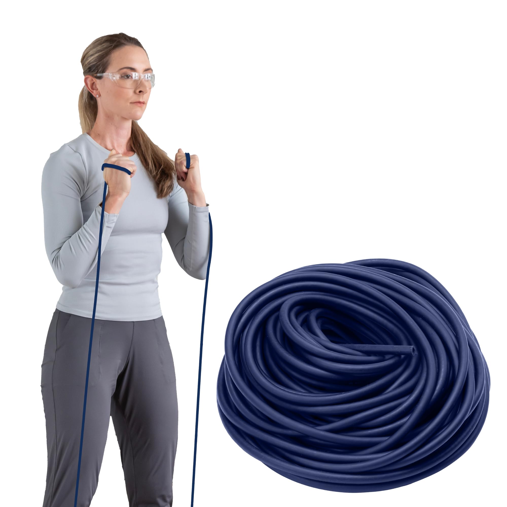 THERABAND Professional Latex Resistance Tubing For Upper Body, Lower Body and Core Exercise, Rehab, and Conditioning