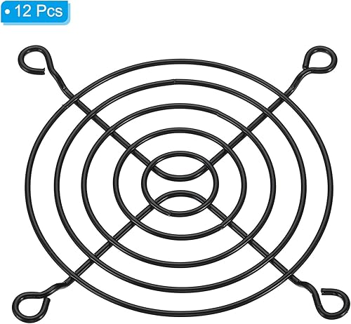 Miniatura 3 de PATIKIL Parrilla de dedo para ventilador de 3.150 in, paquete de 12 protectores de rejilla de metal para ventiladores de escape de 3.150 x 3.150 in