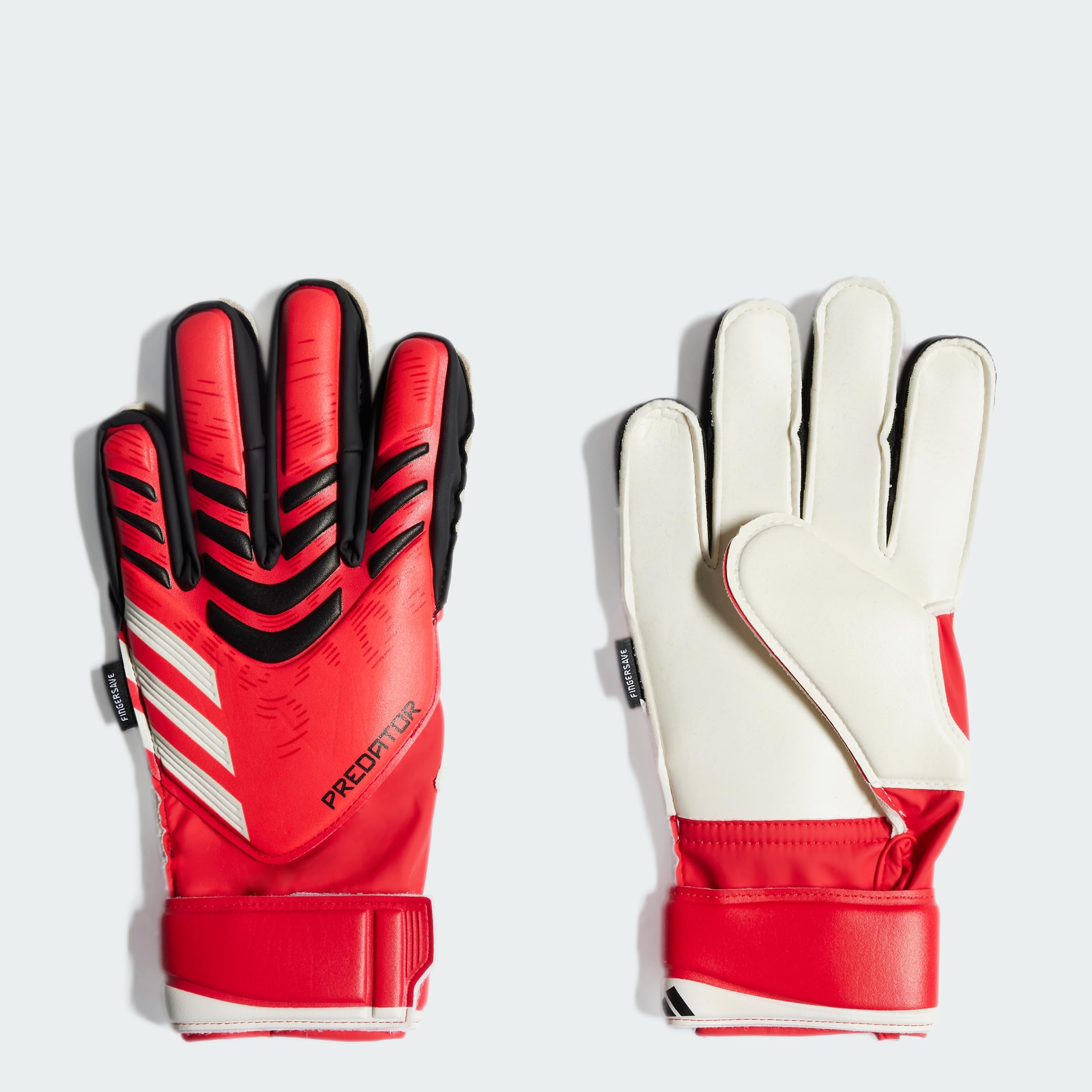 adidas Unisex Match Kids Fingersave Goalkeeper Gloves Pure Ruby/Lucid Red/Black 6 โ image 1
