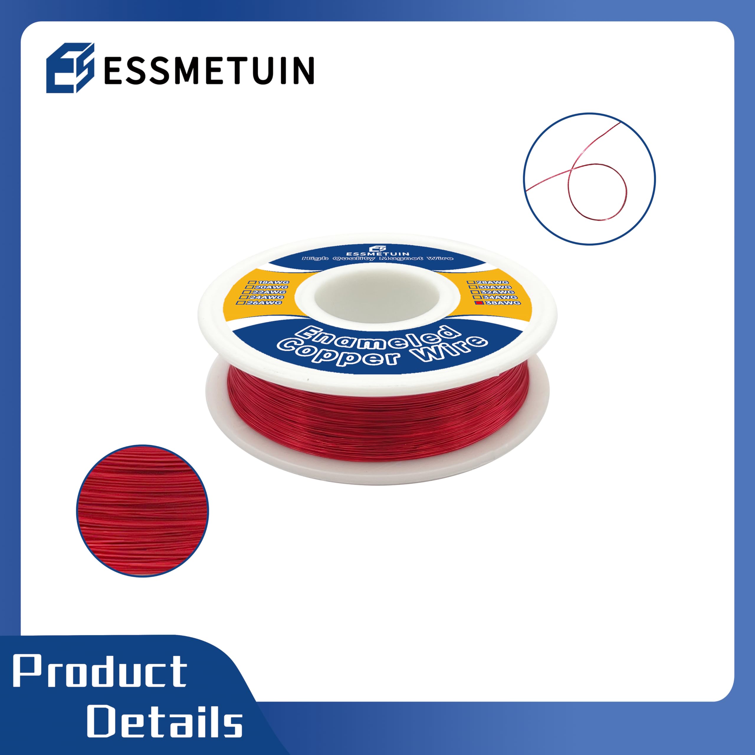 Enameled Copper Wire for Transformers - 38 AWG -4