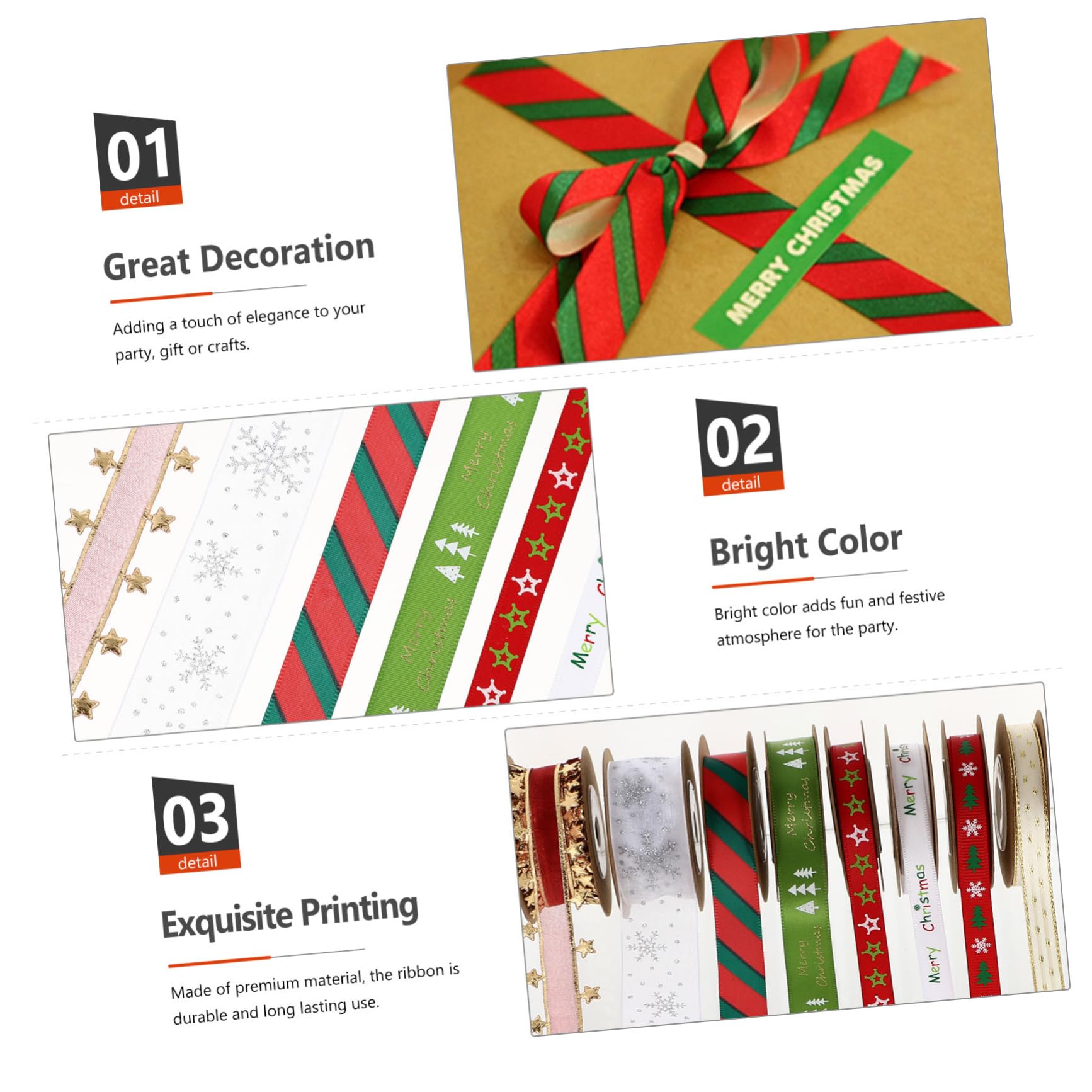 SEWACC 24stücke Teiliges Weihnachtsband-set Satin Und Organza Für Kreative Geschenkpäckchen Und Dekorationen Vielseitige Ribbons Verschiedenen Farben Für Festliche Anlässe Und
