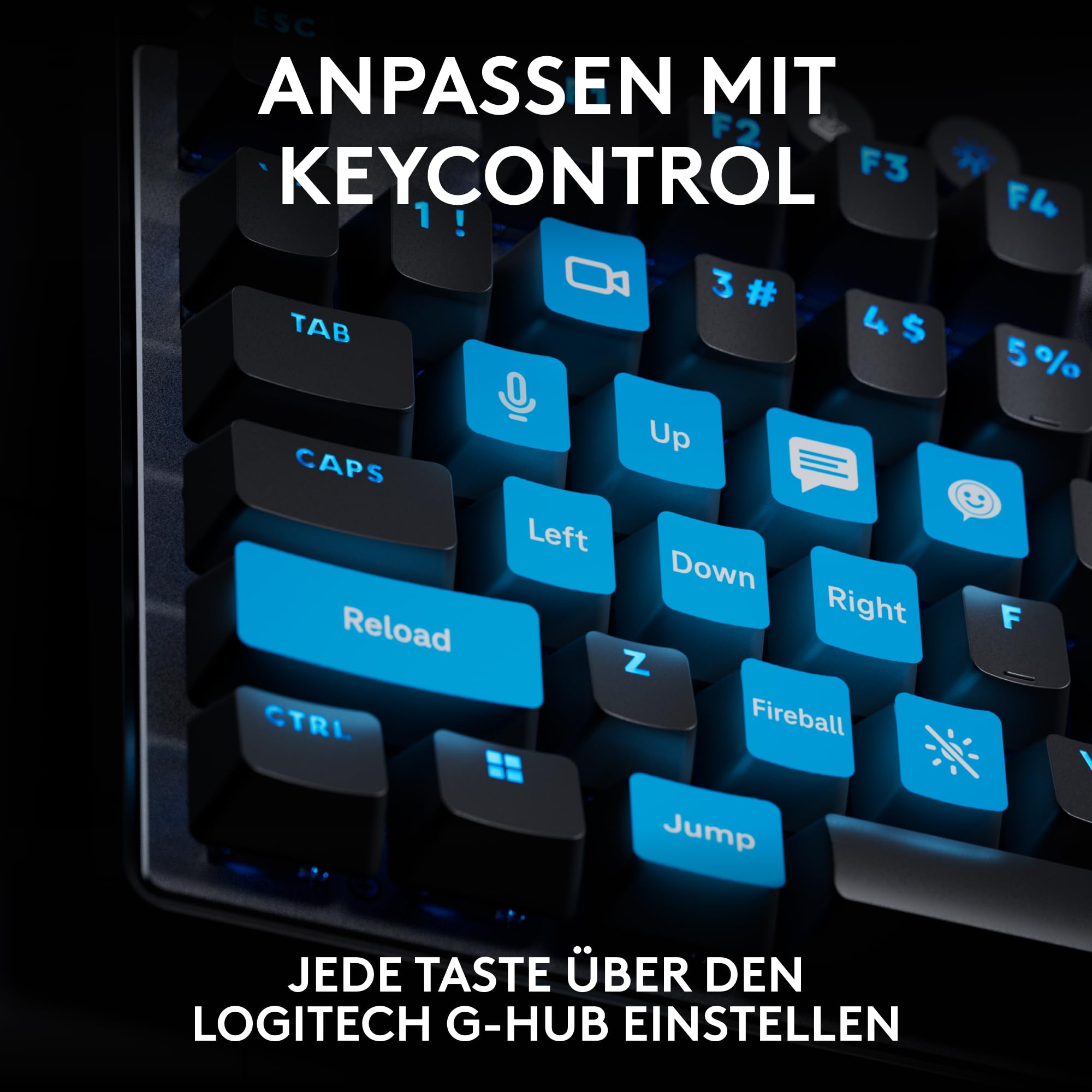 Logitech G PRO X TKL Rapid Tenkeyless kabelgebundene Gaming Tastatur mit magnetischen Analogschaltern, Trigger-Modus, einstellbarem Auslöser, anpassbarer RGB-Beleuchtung, DEU QWERTZ - Schwarz - 5