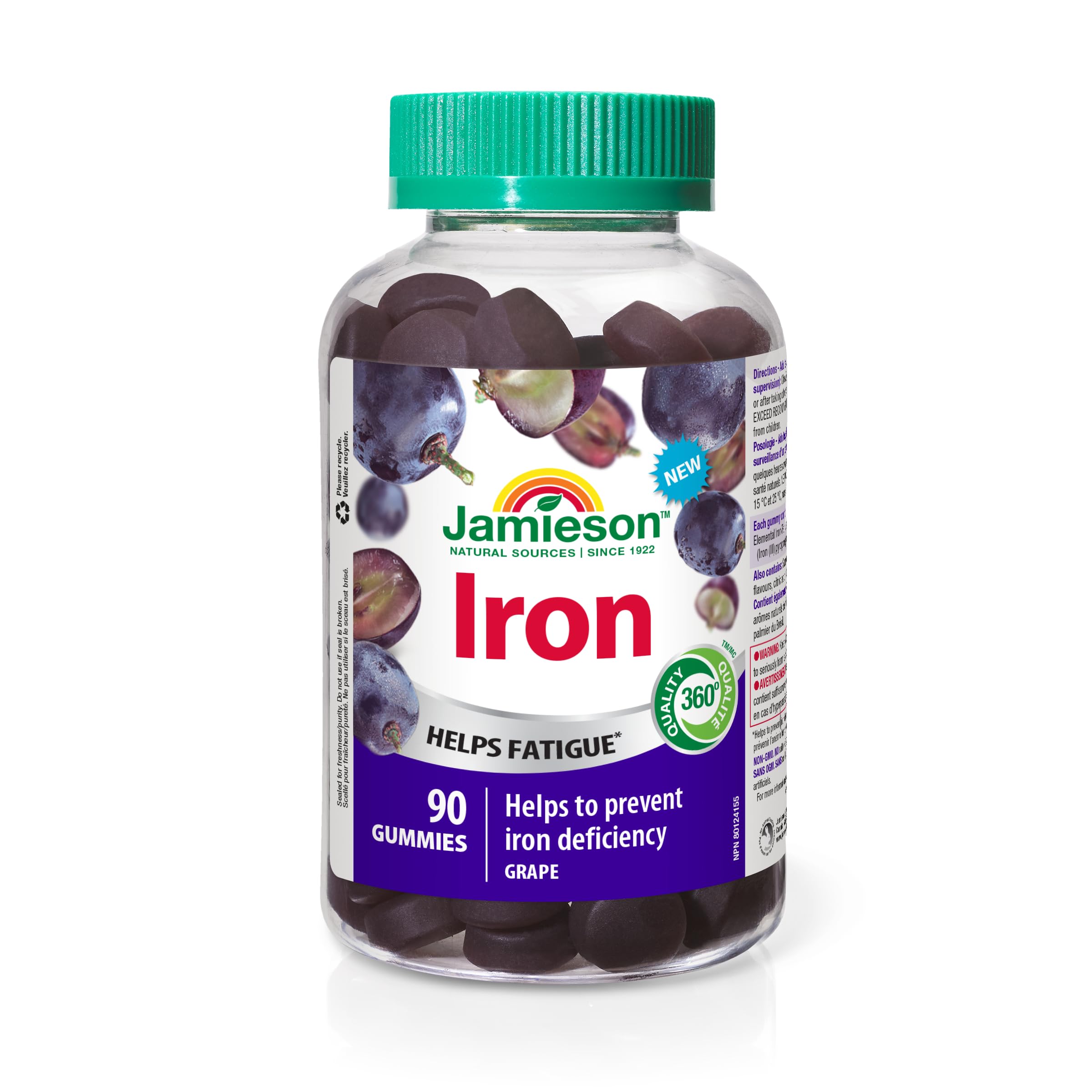 2 pack Jamieson Iron Gummies Grape Flavour sold price at auction in Canada