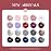 beetles Gel Polish Kit, Nude Gray Pink Blue Burgundy Glitter Gel Polish Set Modern Muse Collection with 3Pcs Base Matte Glossy Top Coat Soak off Uv Gel for Women