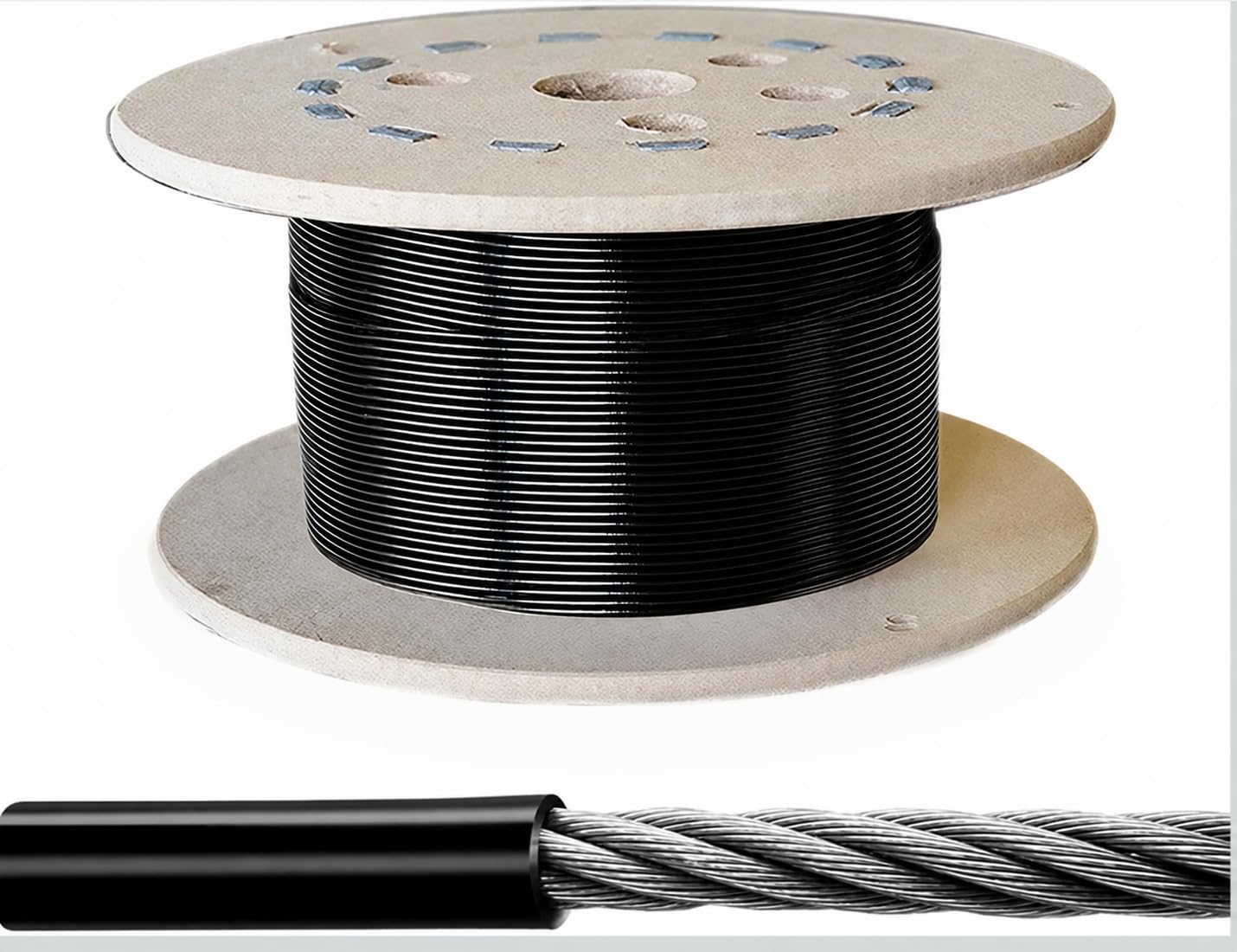 B Fit Gym Wire Rope, Material PU (Polyurethane) Coated Black Color Cable Inside Steel, Available in 5 MM and 6 MM Thickness-image-19