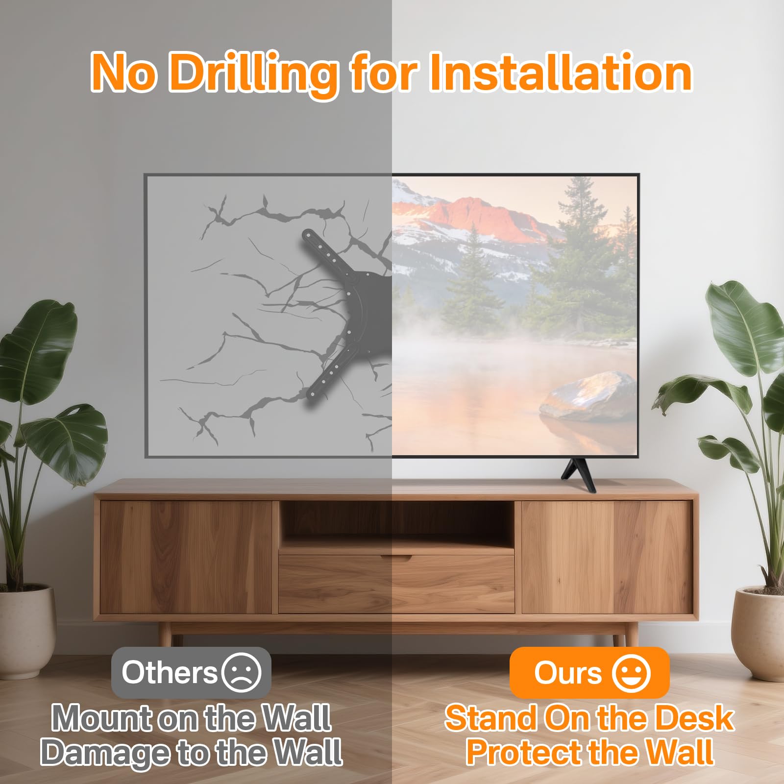 Soporte de repuesto para patas de TV TCL Roku, compatible con los modelos TCL Smart TV 32S321, 40S325, 43S303, 50S425, 55S525, fácil de instalar con kits de tornillos