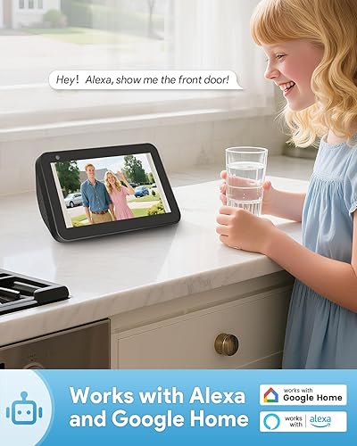 Miniatura 8 de AUE Timbre de puerta inalámbrico, timbre de video HD 2K con timbre de anillo, funciona con pilas, visión nocturna, audio de 2 vías, detección de