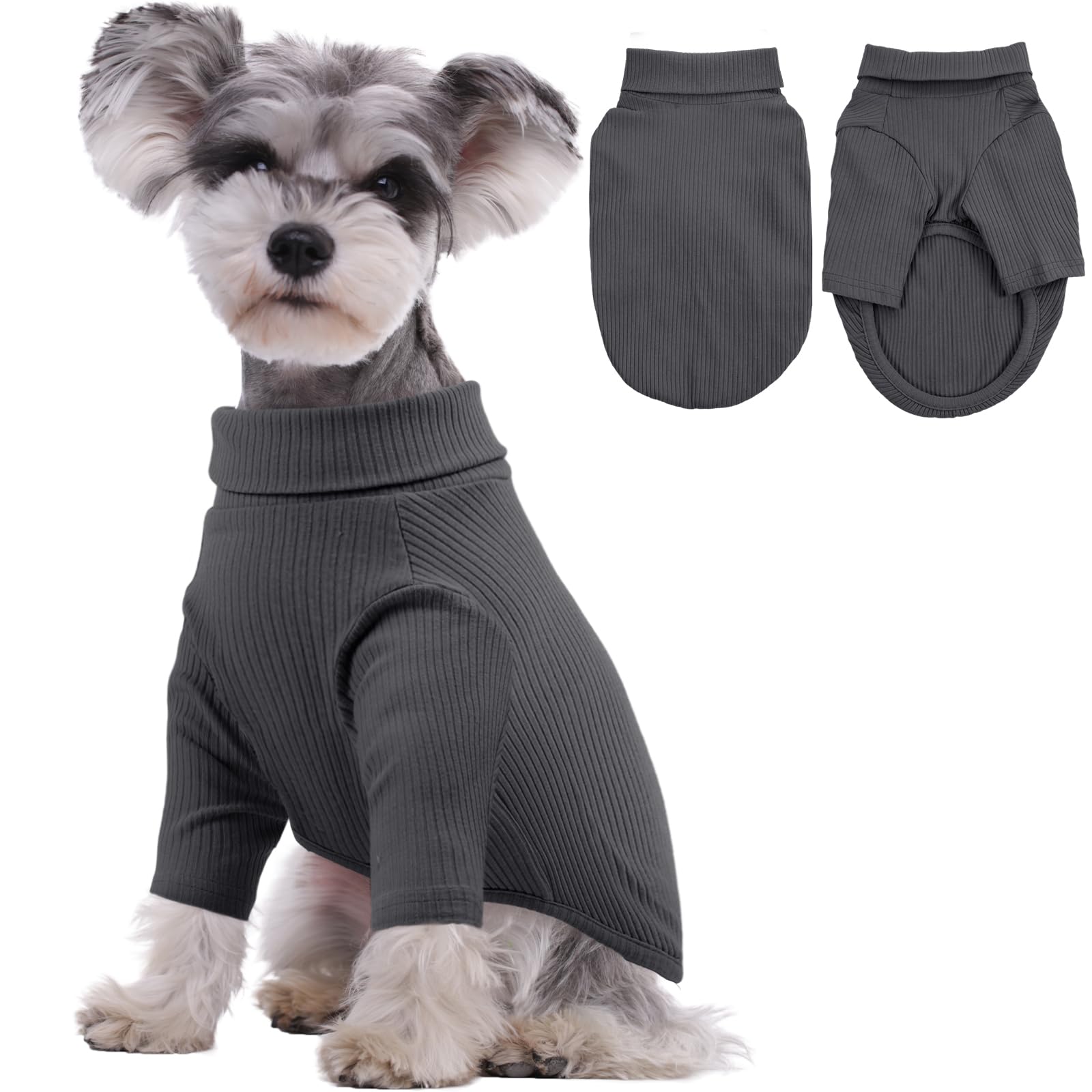 Kuoser Cozy Dog Jumper Onesie Medium, Soft Knitted Pyjamas with Long Sleeves