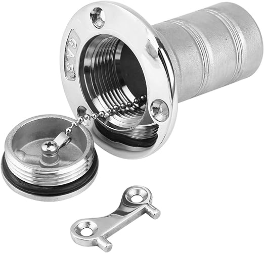 marine fuel filler neck and cap + Boat Deck Fuel Filler 316 Stainless Steel Gas Oil Tank Fill