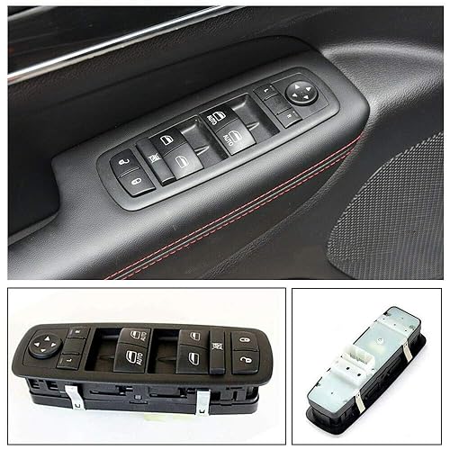Miniatura 7 de Interruptor de ventana eléctrica para puerta del conductor compatible con Jeep Grand Cherokee Dodge Durango 2011-2014, repuesto OE # 68086693AC