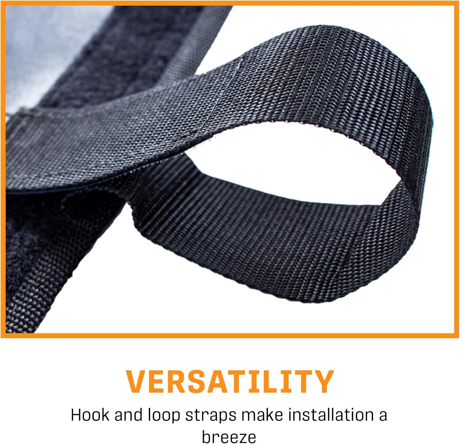 Close-up of durable zippers on the UTV soft doors with Falcon Ridge logo pulls