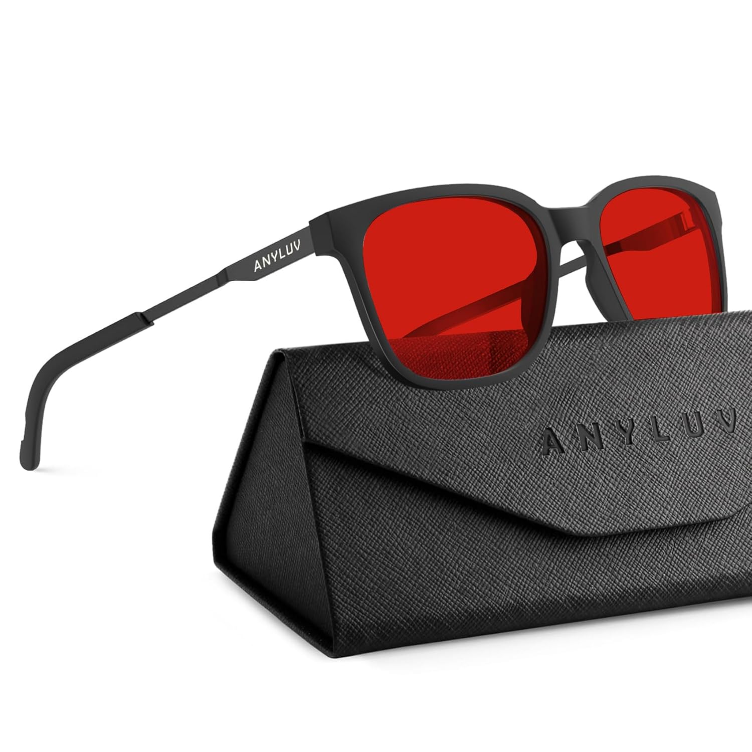 ANYLUV Blue Light Glasses for Men Lightweight Computer Gaming Glasses Stylish Anti Eyestrain Blue Light Blocking Men