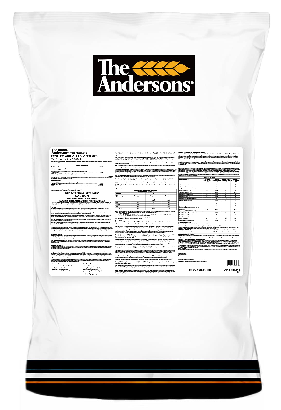 The Andersons Dimension PreEmergent Weed Control with 1804