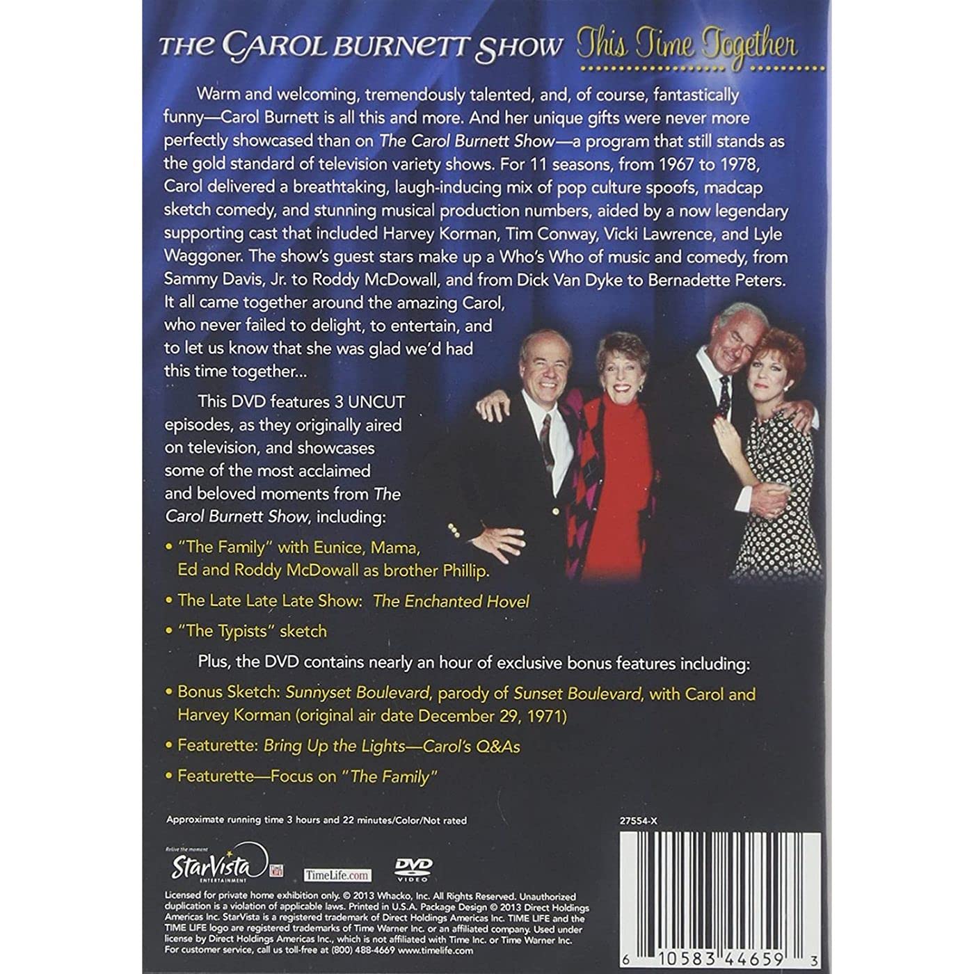 Carol Burnett Show Collection: Lost Episodes / This Time Together / Together Again (9 Hours) - Carol Burnett, Tim Conway, Vicki Lawrence, Harvey Korman - Jonathan Winters, Joan Rivers, Sonny & Cher image 5