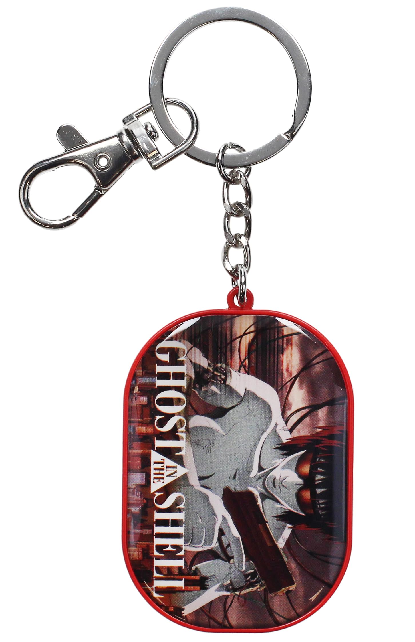 SD TOYS - Armed Motoko Ghost in the Shell Metal Keychain - Perfect Keychain for Collecting - Size 14 x 5 cm