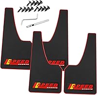 Vista 28 de Universal Mud Flaps Fits Most SUVs/MPVs, Not Full-Size SUVs- Standard Size 4-Piece Soft Glue Fenders Splash Guards Set, Heavy Duty Flexible