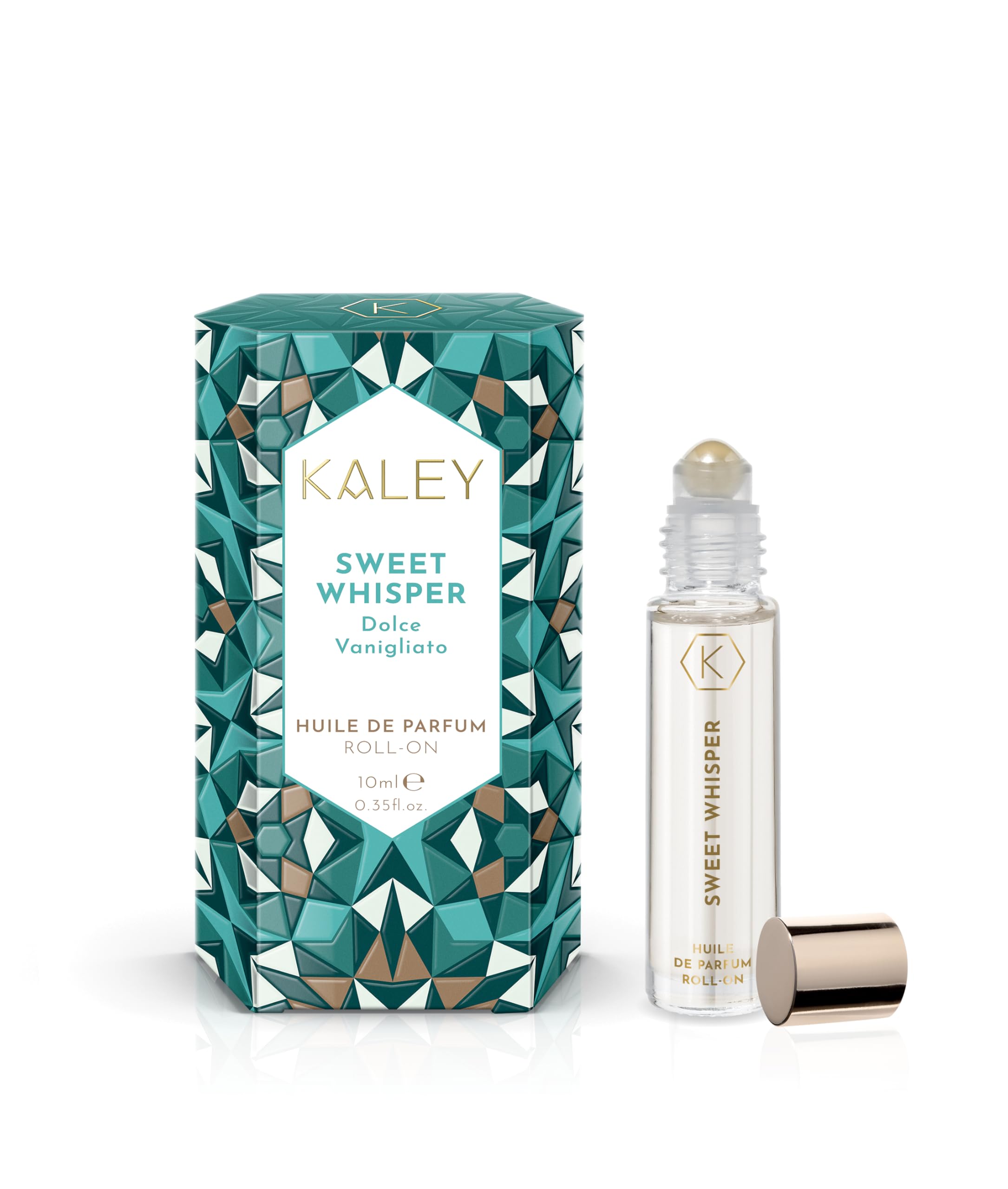 KALEY | Profumo in Olio Roll On Sweet Whisper, Fragranza Dolce e Vanigliata, 10ml, Made in Italy