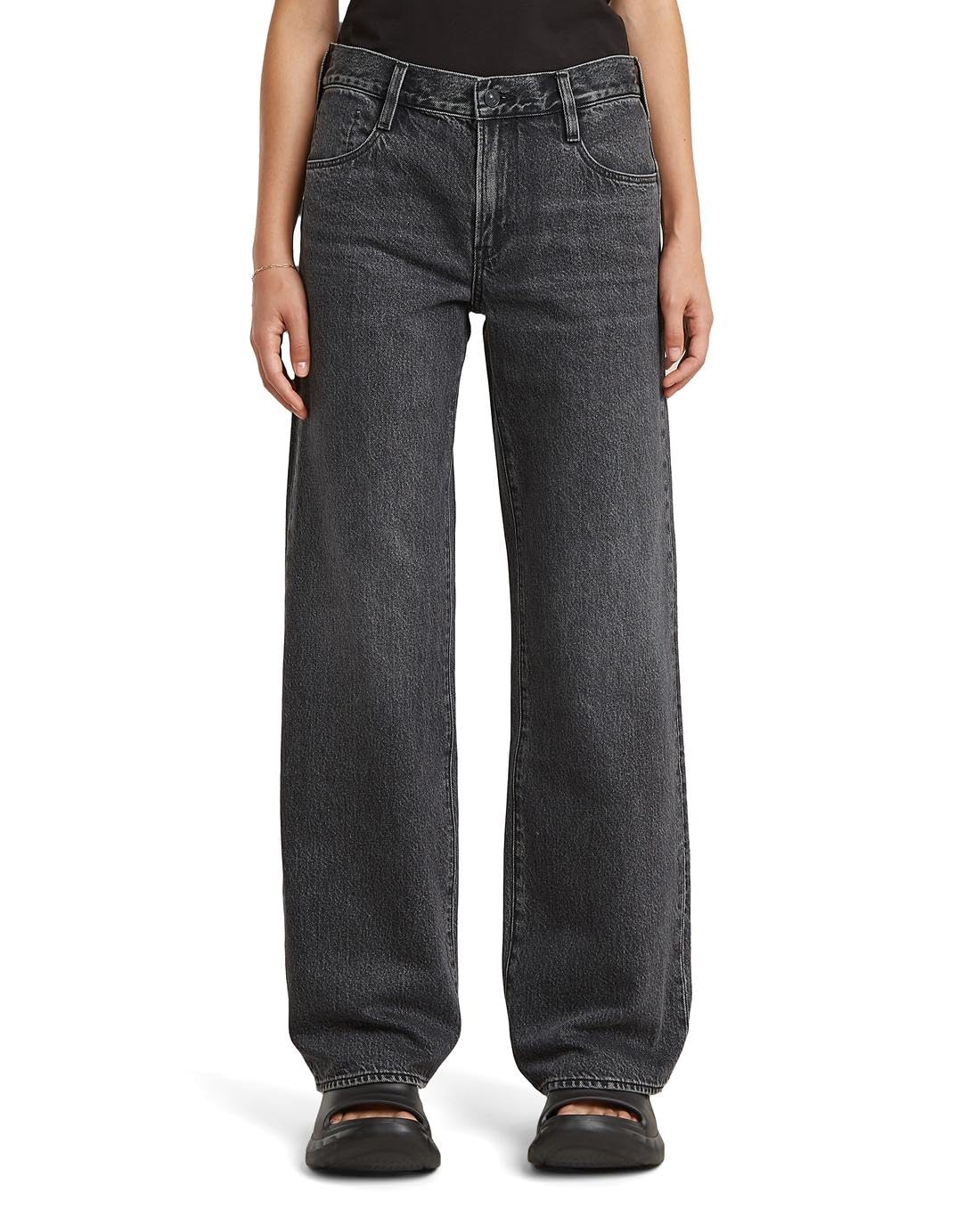 G-STAR Women's Judee Loose Low Waist Jeans, Grey (Faded eolith Grey D22889-D933-H087), 28W / 36L