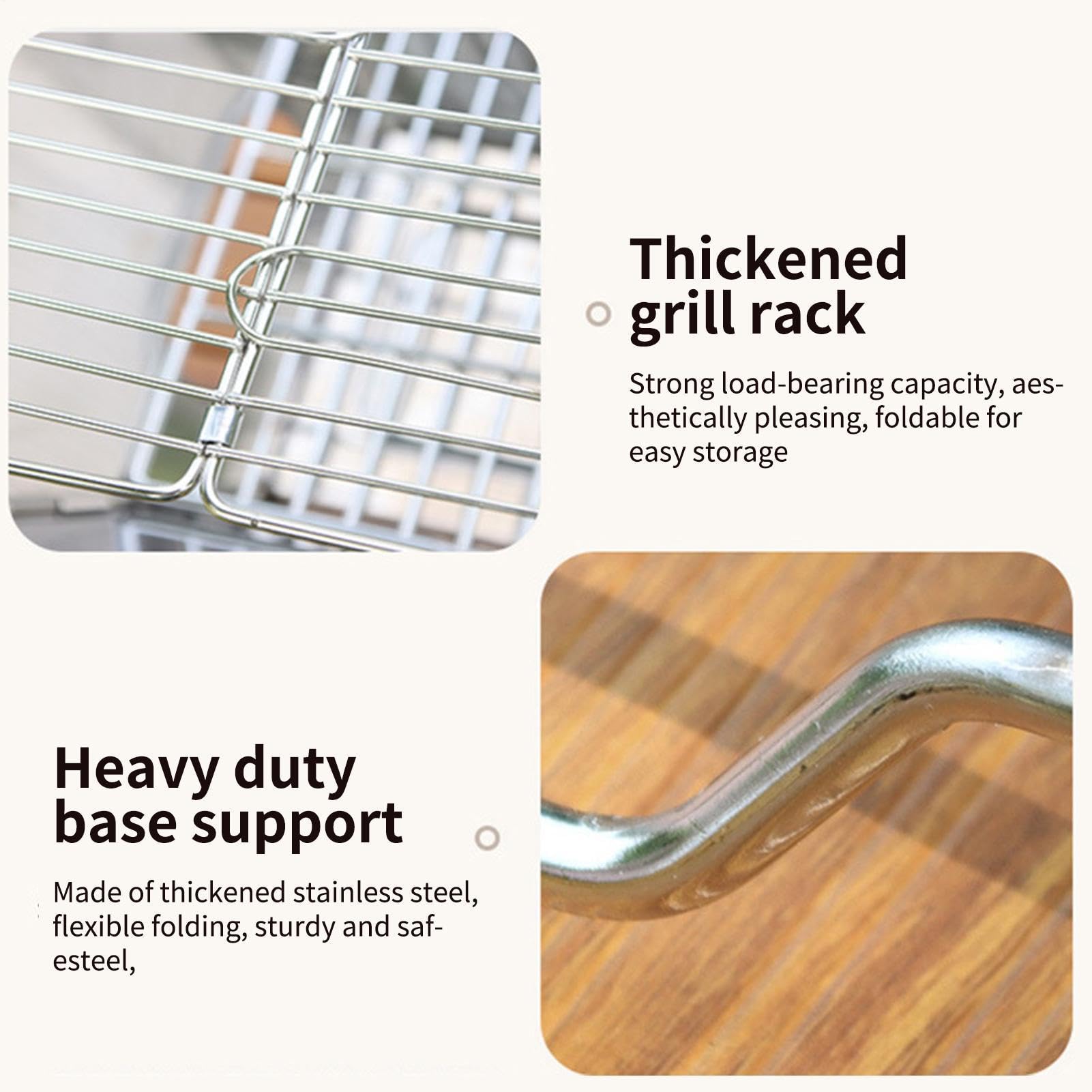 Estufa de Camping Portátil Equipo para Preparar Comidas con Altura | Estufa de Leña para a la Parrilla para Familia, Amigos, Parejas, Novio, Mochileros, Jardín, Picnic