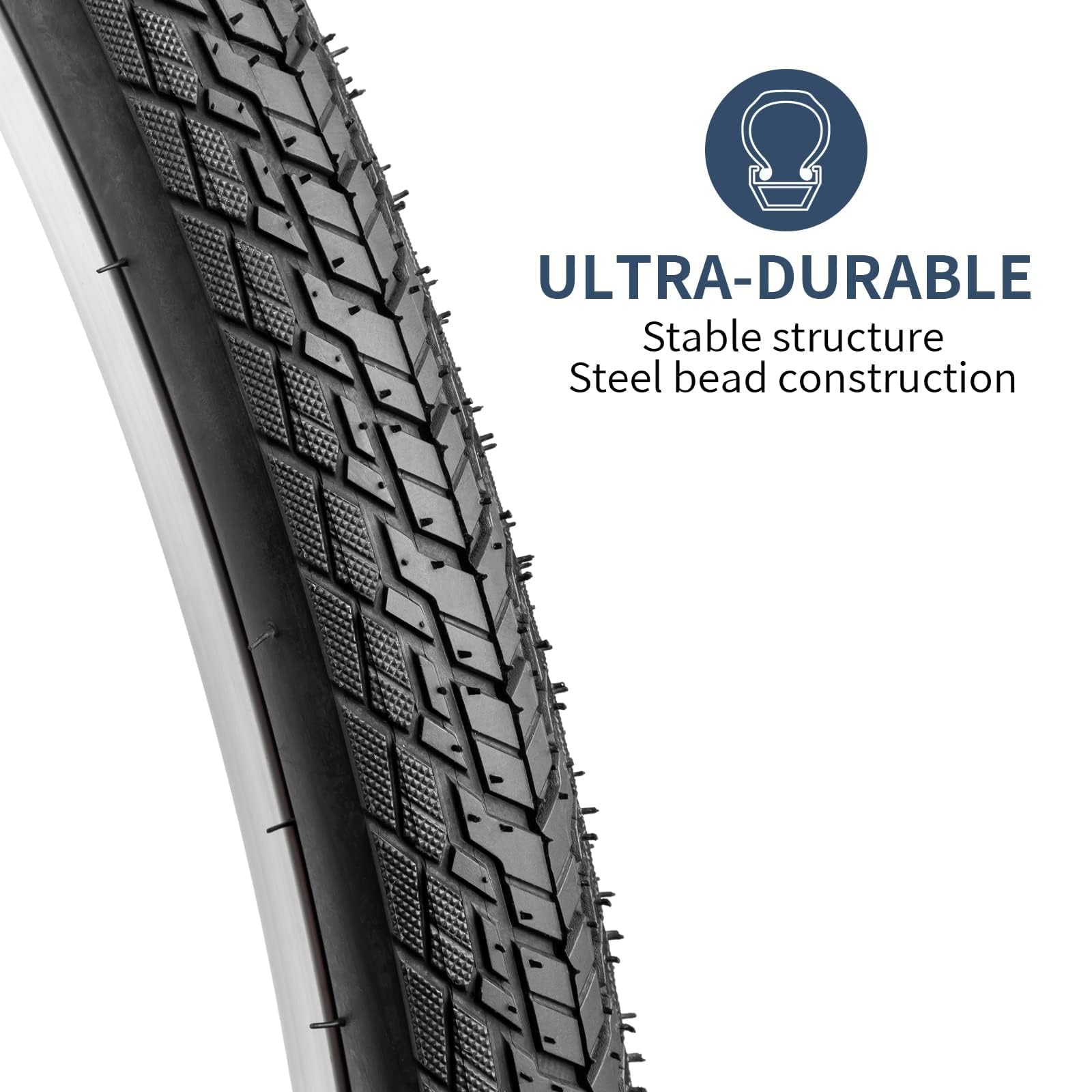 Bike Tires 700 X 38c 2-PCS 700C Road Bike Tires 700 X 35C/37-622