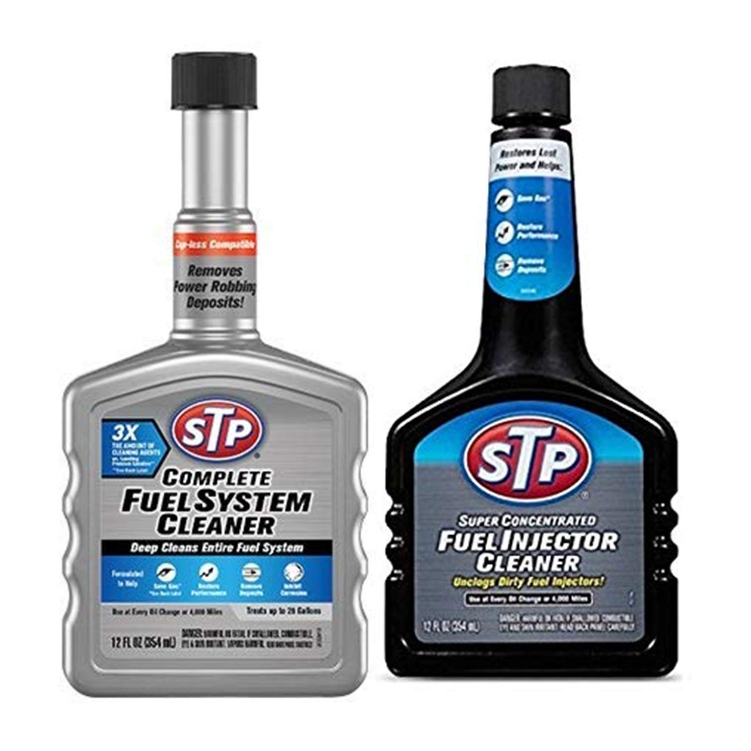 STP Complete Fuel System Cleaner 354 ml & STP Super Concentrated Fuel Injector Cleaner 354 ml