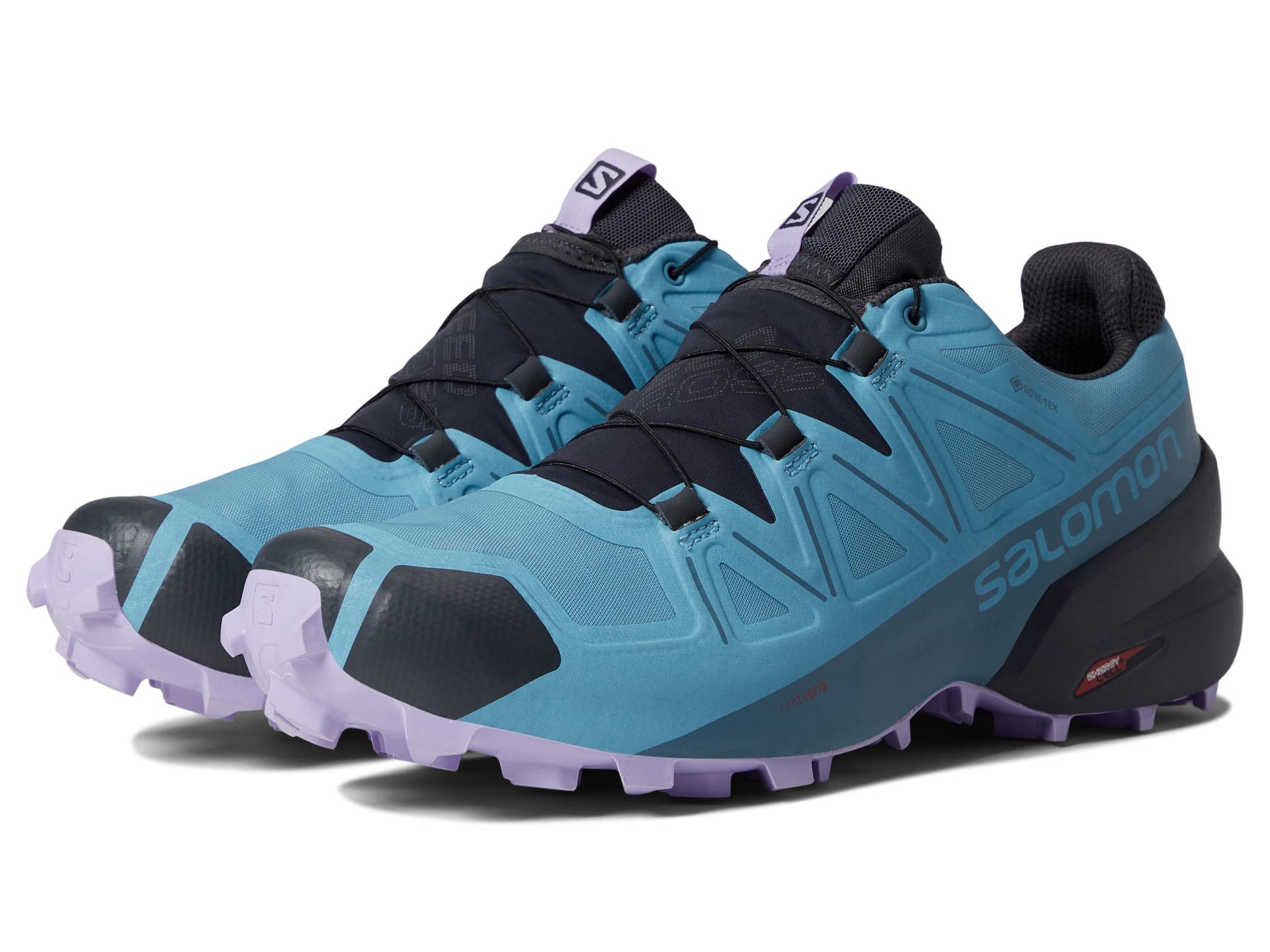 Salomon Speedcross Gore-tex, Scarpe da Trail Running Donna, Blu Delphinium Blue Mallard Blue Lavender, 40 EU